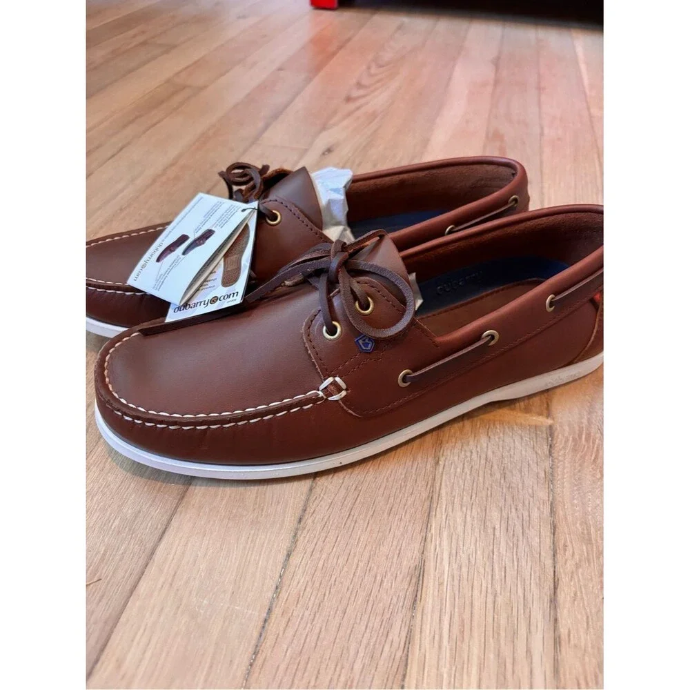 Dubarry of Ireland Port Brown Leather Deck Shoes Boat Shoes EU 44 NWT